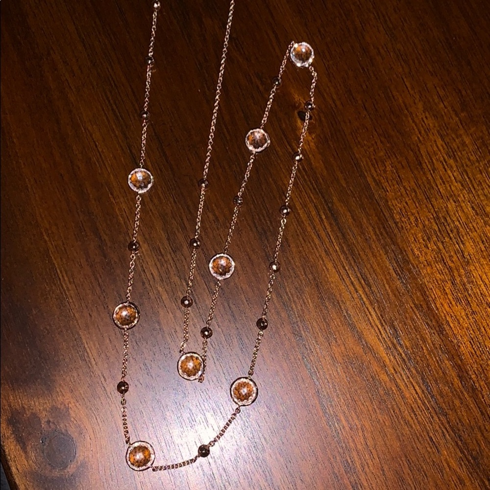 Ippolita Rose Gold and Crystal Necklace